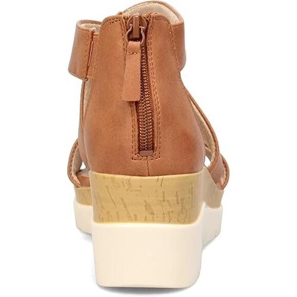 Soul Naturalizer Women's Goodtimes Ankle Strap Wedge Sandals, Toffee Size 10M - Picture 5 of 7